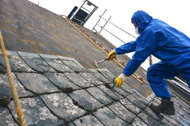 Asbestos-shingle-replacement-on-historic-buildings | Spengler Industries - Asbestos Shingle Roofing Inspection