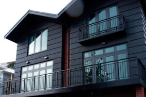 Home clad with Noir Zinc siding