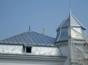 zinc shingle roof