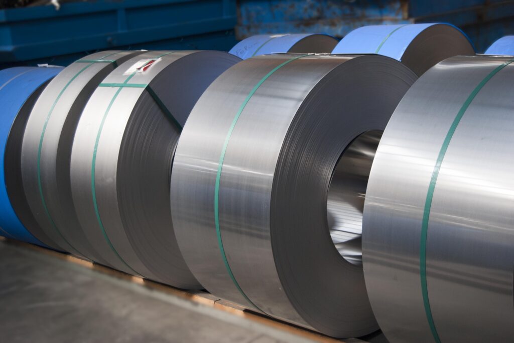 Coils of duplex stainless steel in the factory