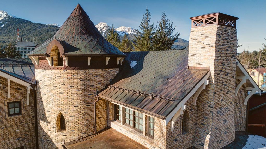 Turret on house in Juneau Alaska