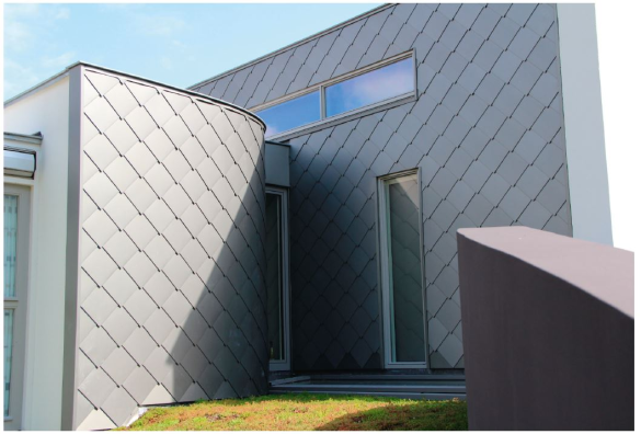 Premium architectural zinc sheet and coil for roofing, cladding, and fabrication by Spengler Industries.